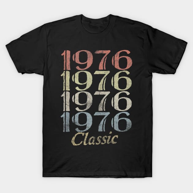 44th Birthday Gift 44 Years Old Retro Vintage 1976 Classic T-Shirt by bummersempre66